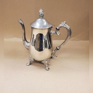 Vintage  Silverplated E.P. Brass Teapot